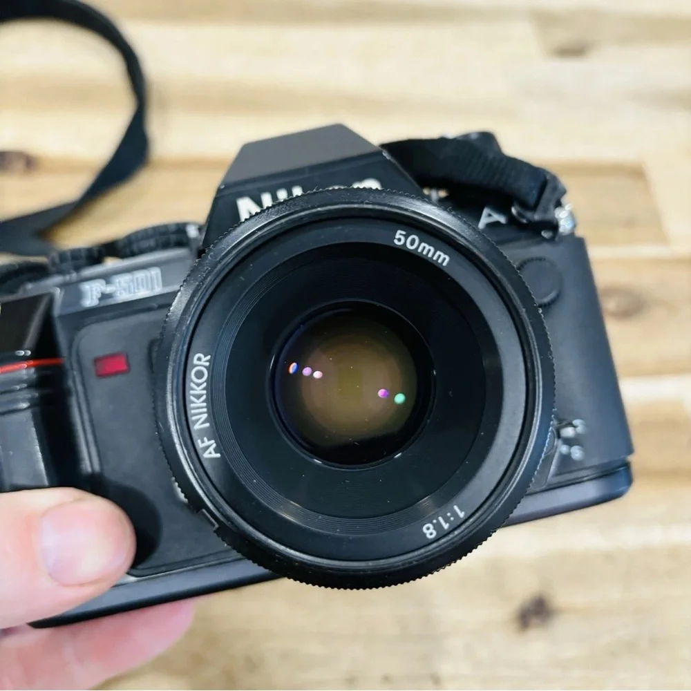 Nikon F-501 Black SLR Camera with 50mm Lens
